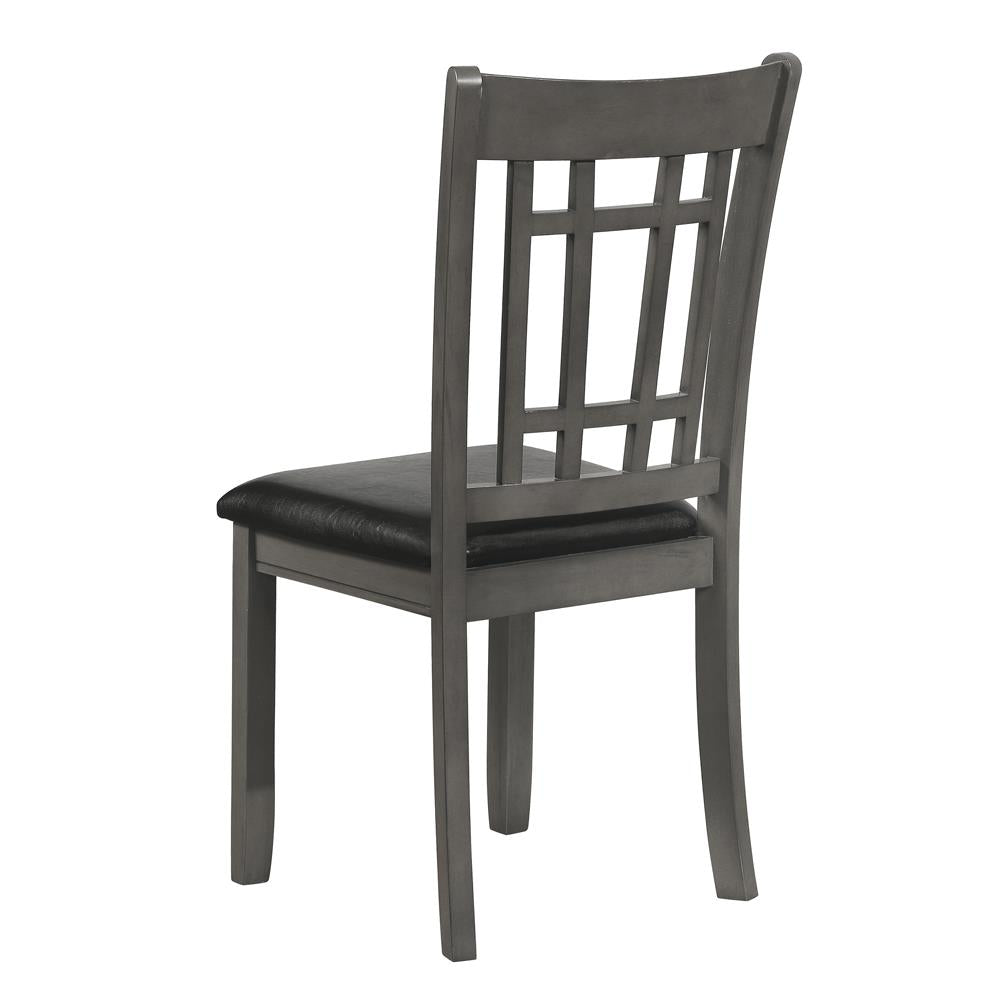 Lavon Espresso/Medium Gray Padded Dining Side Chairs, Set of 2 - 108212 - Bien Home Furniture & Electronics