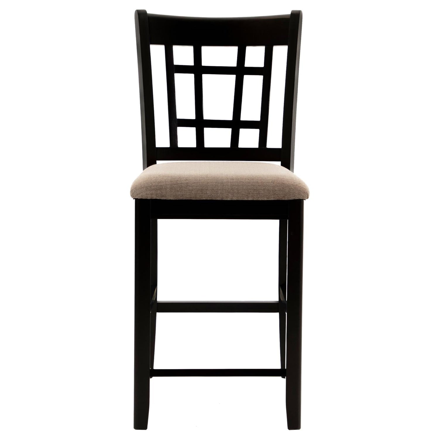 Lavon Tan/Espresso Lattice Back Counter Stools, Set of 2 - 105279 - Bien Home Furniture & Electronics
