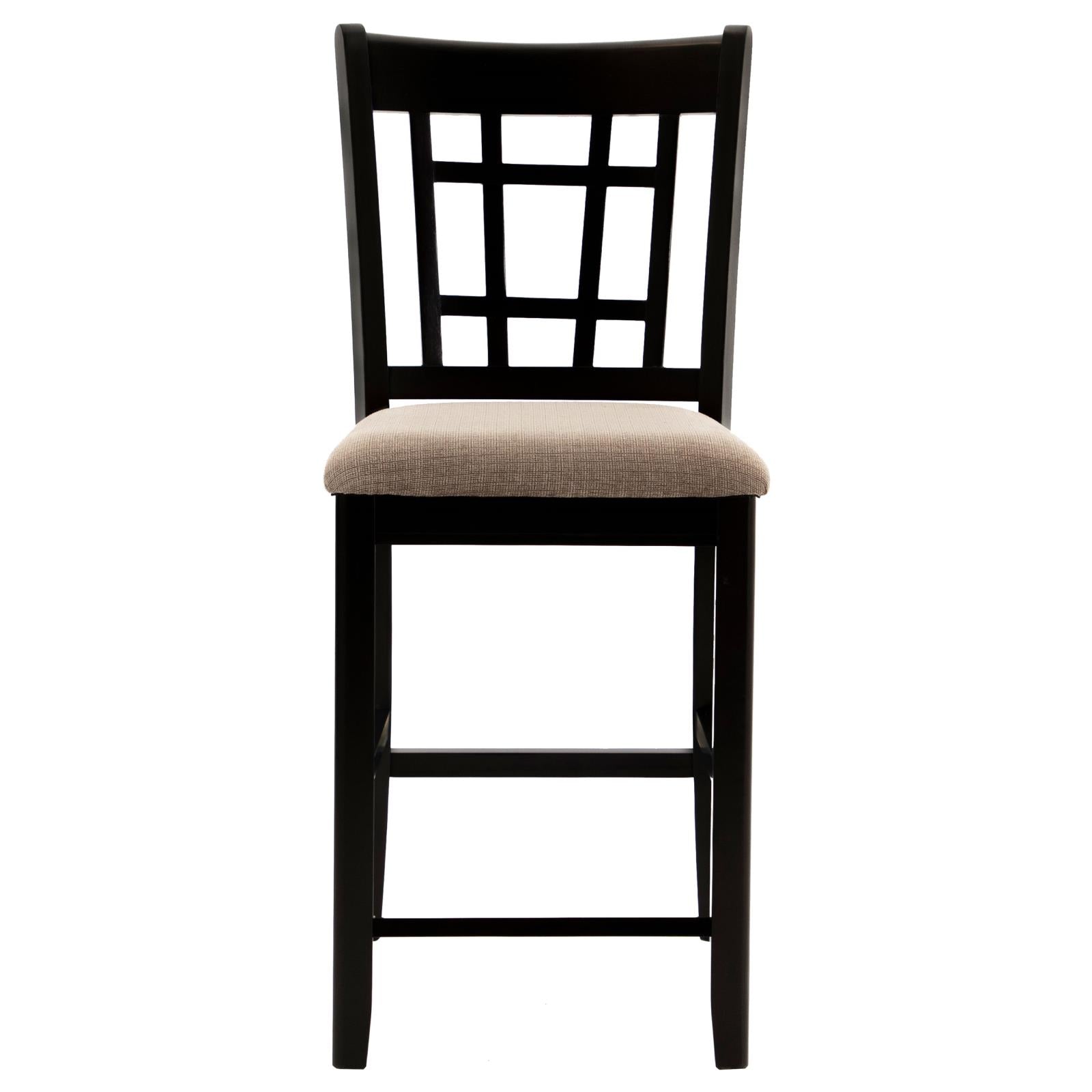 Lavon Tan/Espresso Lattice Back Counter Stools, Set of 2 - 105279 - Bien Home Furniture & Electronics