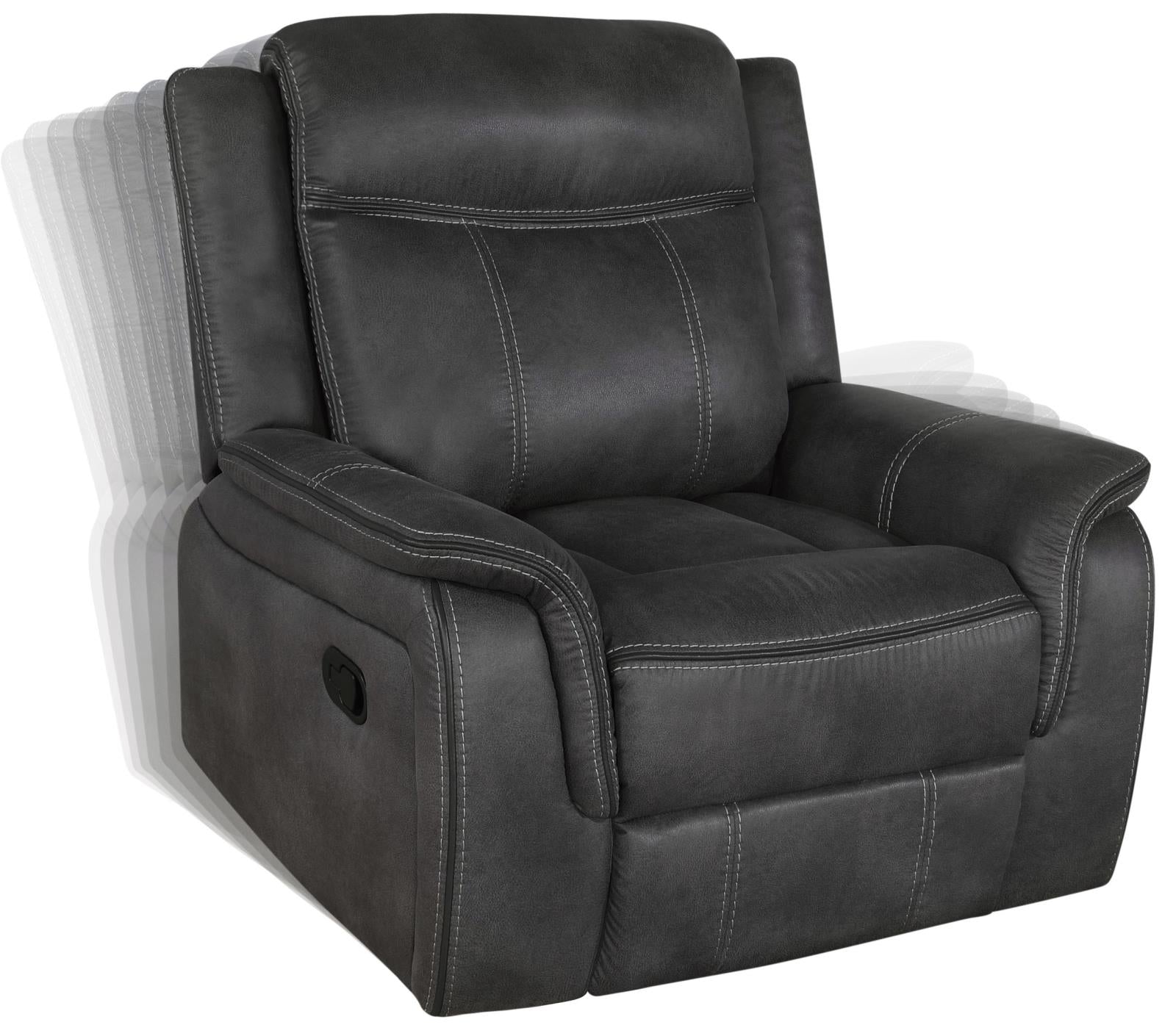 Lawrence Upholstered Tufted Back Glider Recliner - 603506 - Bien Home Furniture & Electronics