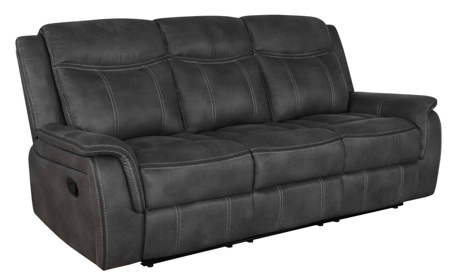 Lawrence Upholstered Tufted Back Motion Sofa - 603504 - Bien Home Furniture & Electronics