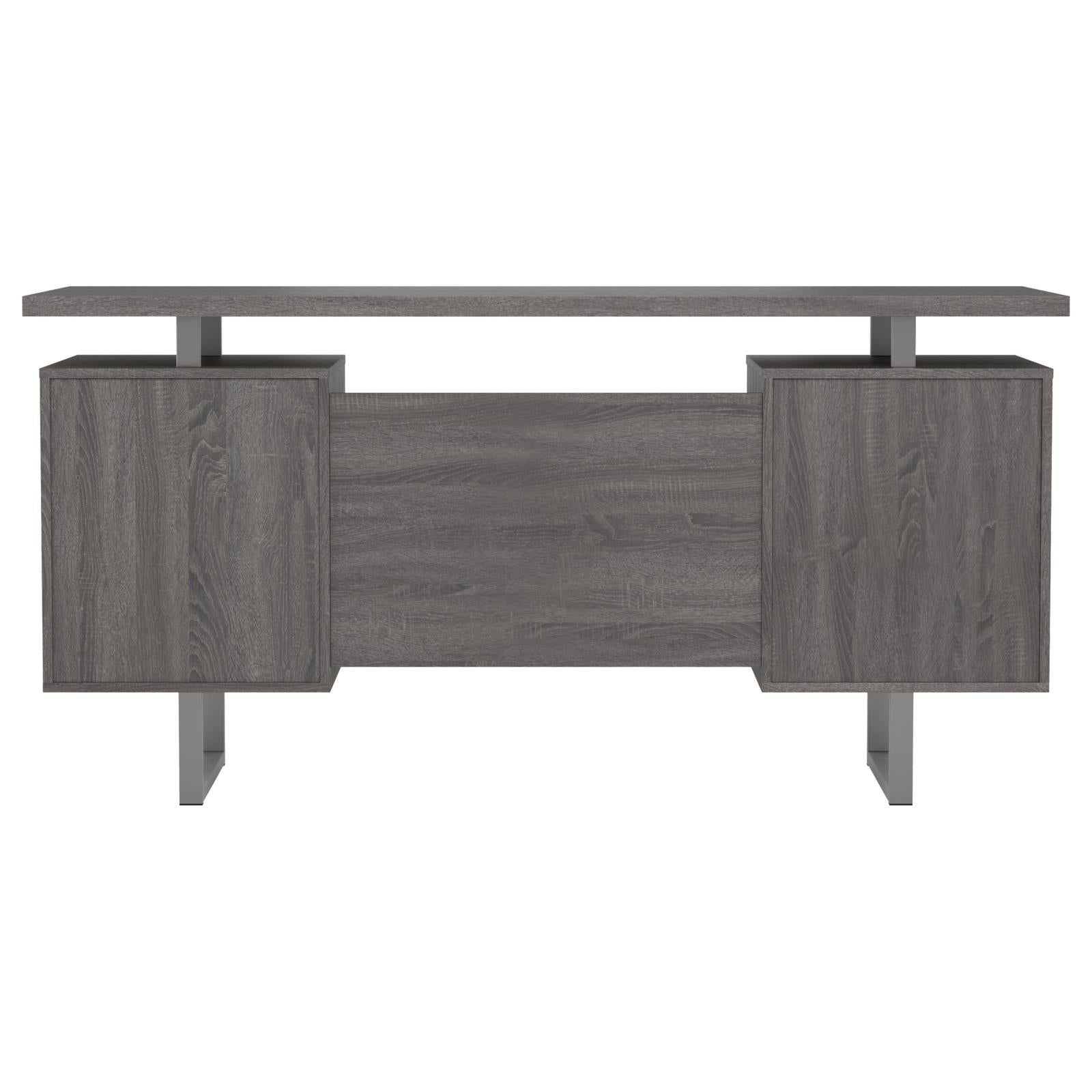 Lawtey Weathered Gray Floating Top Office Desk - 800521 - Bien Home Furniture & Electronics