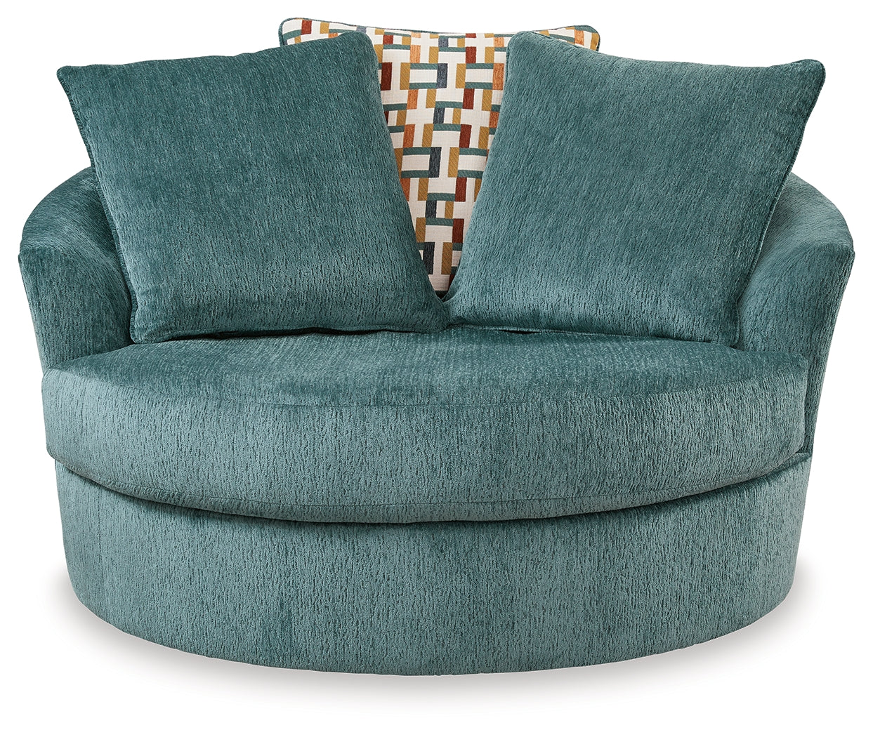 Laylabrook Teal Oversized Swivel Accent Chair - 9220621 - Bien Home Furniture & Electronics