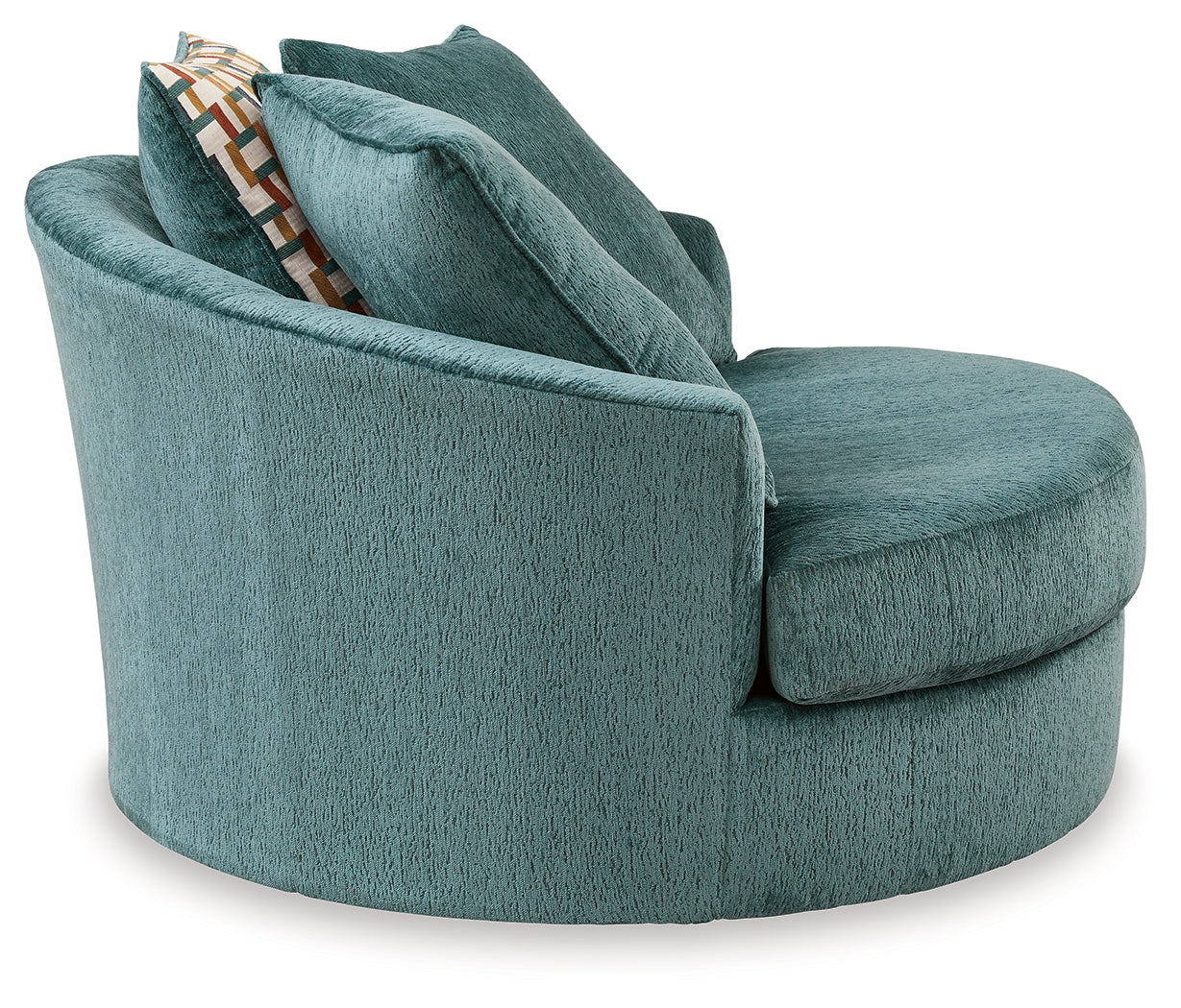Laylabrook Teal Oversized Swivel Accent Chair - 9220621 - Bien Home Furniture & Electronics