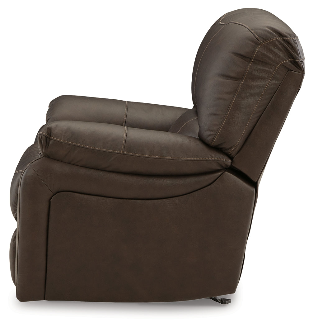 Leesworth Dark Brown Power Recliner - U4380898 - Bien Home Furniture & Electronics