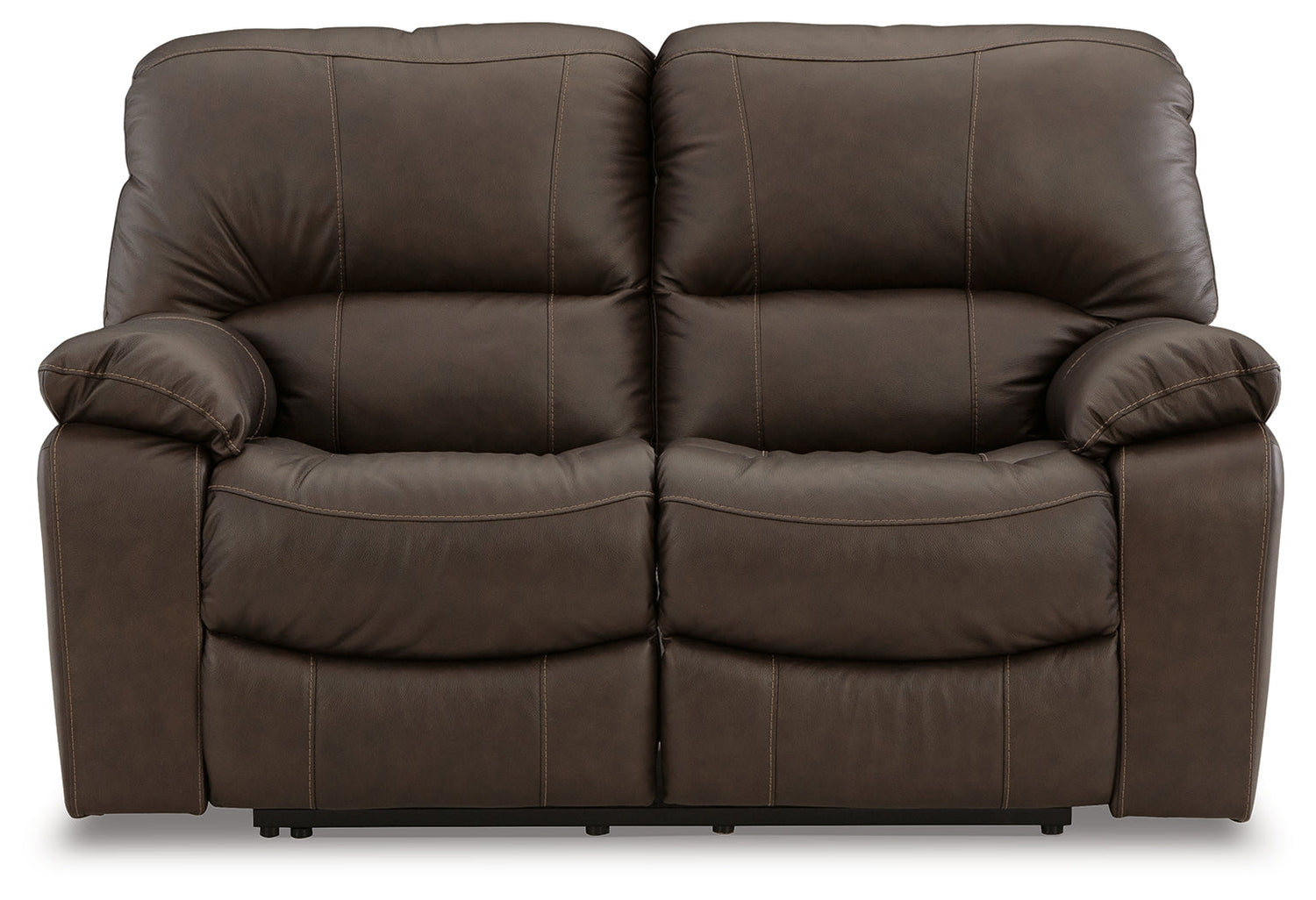 Leesworth Dark Brown Power Reclining Loveseat - U4380874 - Bien Home Furniture & Electronics
