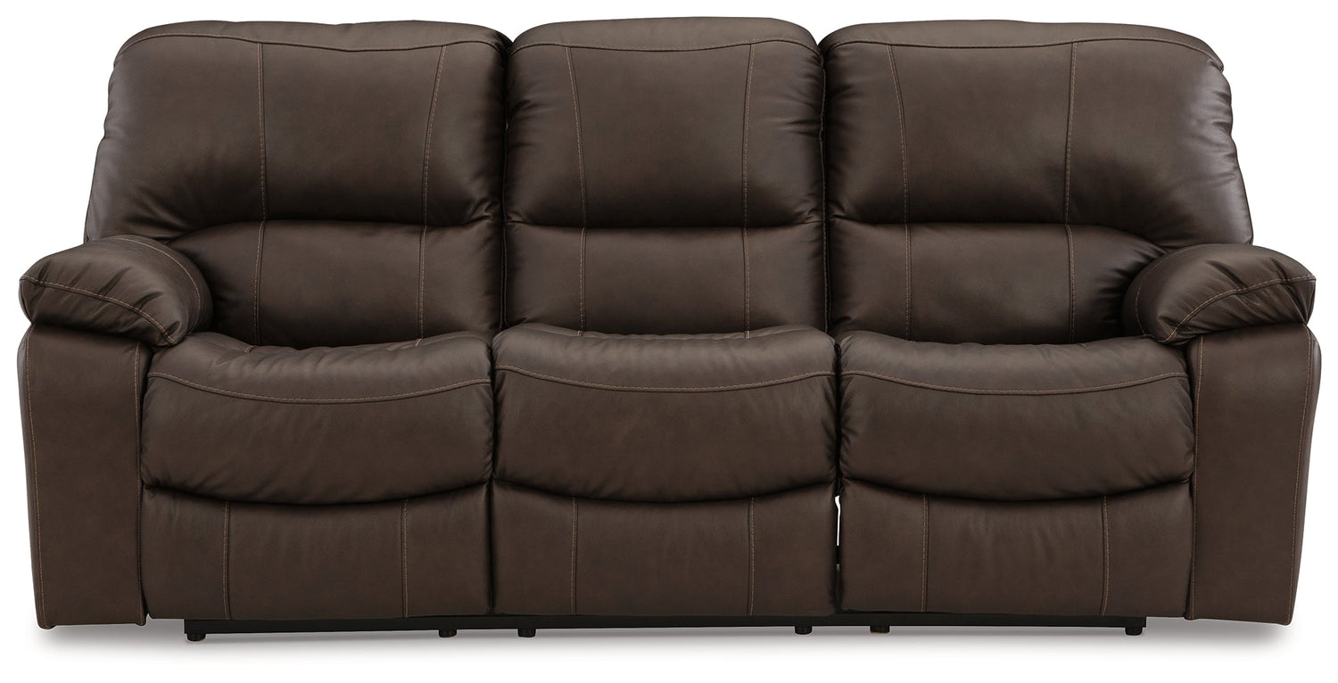 Leesworth Dark Brown Power Reclining Sofa - U4380887 - Bien Home Furniture & Electronics