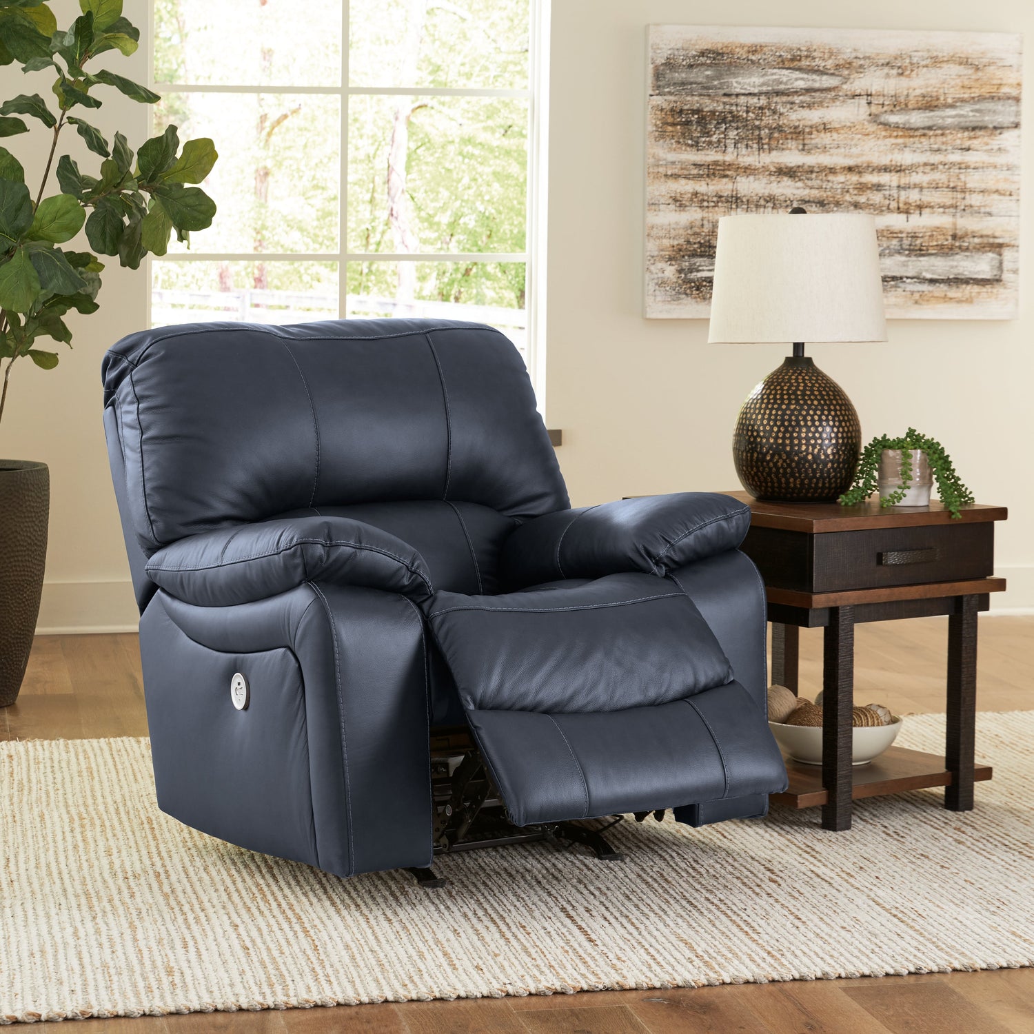 Leesworth Ocean Power Recliner - U4380998 - Bien Home Furniture & Electronics