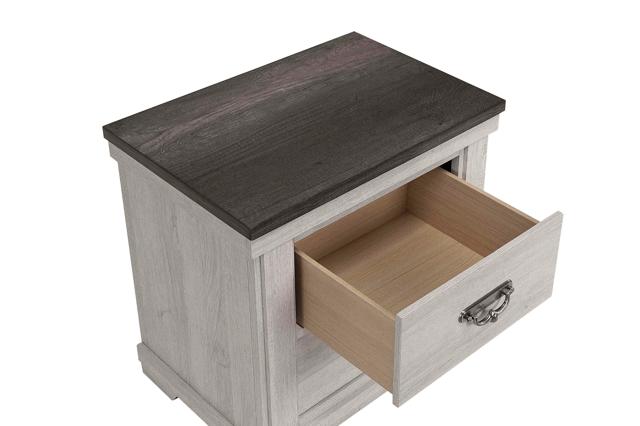 Leighton Cream/Brown Nightstand - B8180-2 - Bien Home Furniture & Electronics