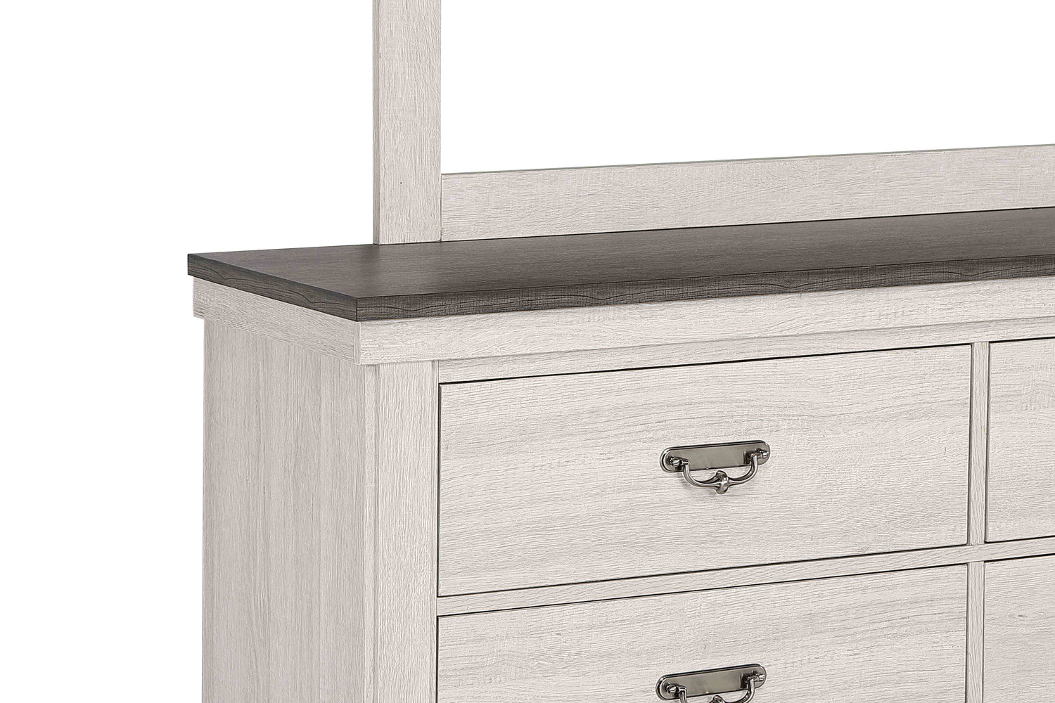 Leighton Cream/Brown Panel Bedroom Set - SET | B8180-Q-HBFB | B8180-KQ-RAIL | B8180-2 | B8180-4 - Bien Home Furniture & Electronics