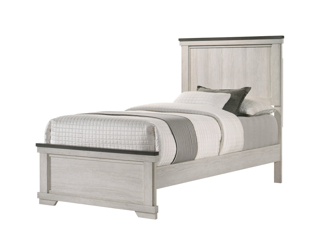Leighton Cream/Brown Panel Youth Bedroom Set - SET | B8180-T-HBFB | B8180-FT-RAIL | B8180-2 | B8180-4 - Bien Home Furniture &amp; Electronics