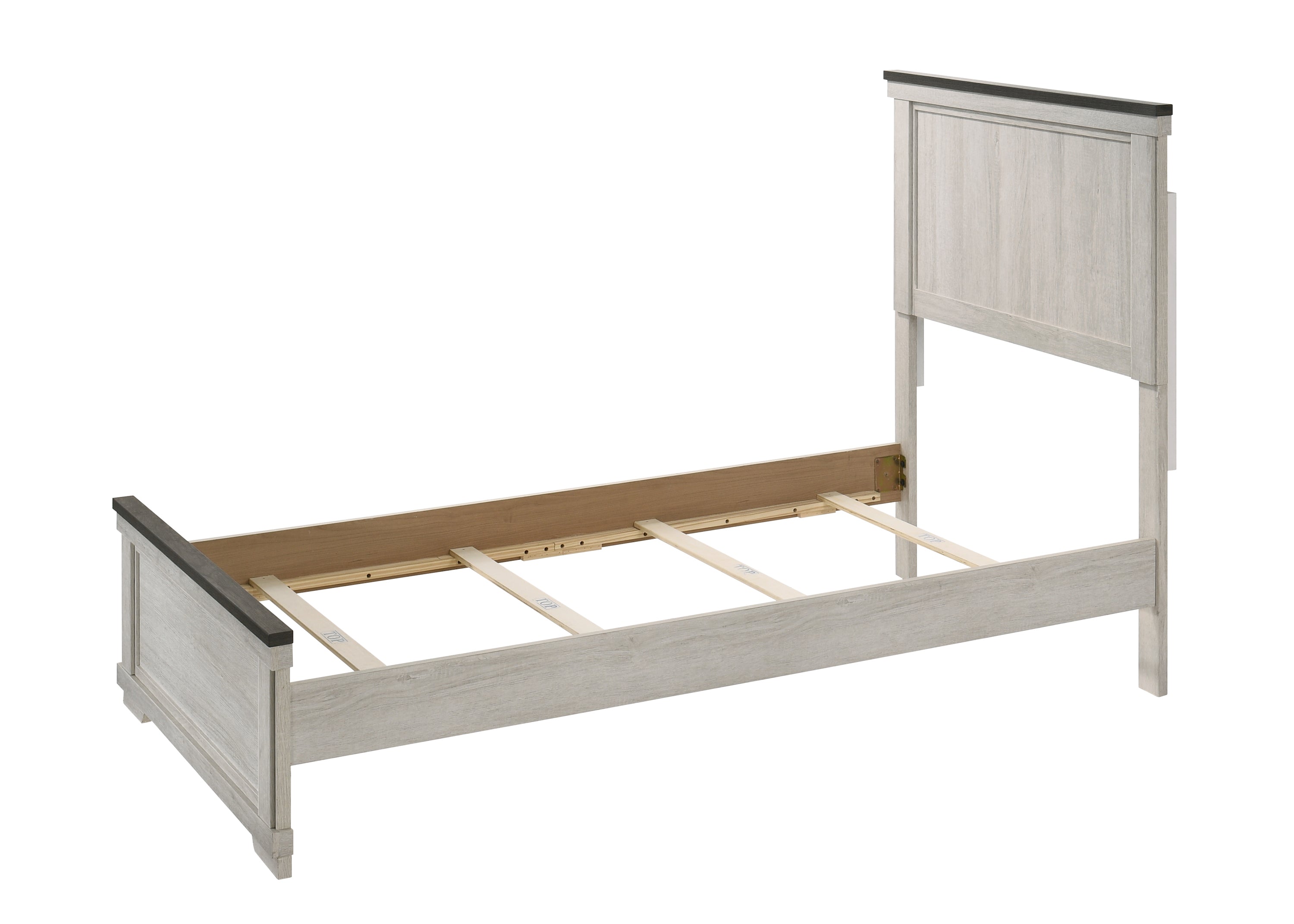 Leighton Cream/Brown Panel Youth Bedroom Set - SET | B8180-T-HBFB | B8180-FT-RAIL | B8180-2 | B8180-4 - Bien Home Furniture & Electronics