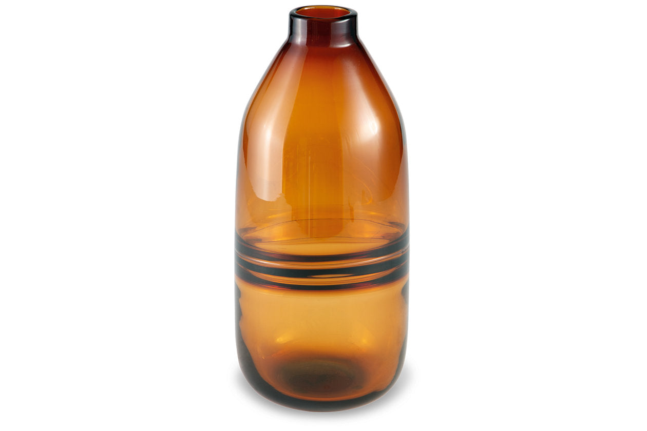 Lemmitt Amber Vase - A2000541 - Bien Home Furniture & Electronics