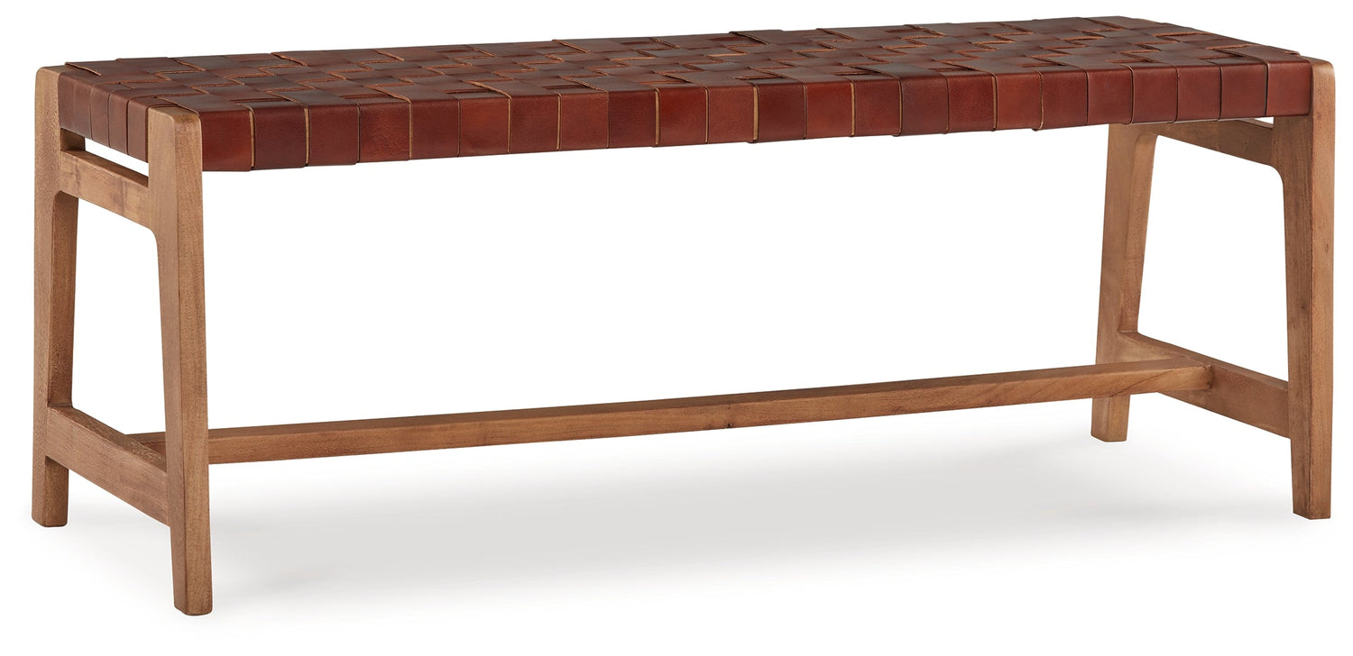 Lemmund Natural/Brown Accent Bench - A3000682 - Bien Home Furniture & Electronics