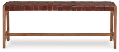 Lemmund Natural/Brown Accent Bench - A3000682 - Bien Home Furniture &amp; Electronics