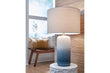 Lemrich White/Teal Table Lamp - L123874 - Bien Home Furniture & Electronics