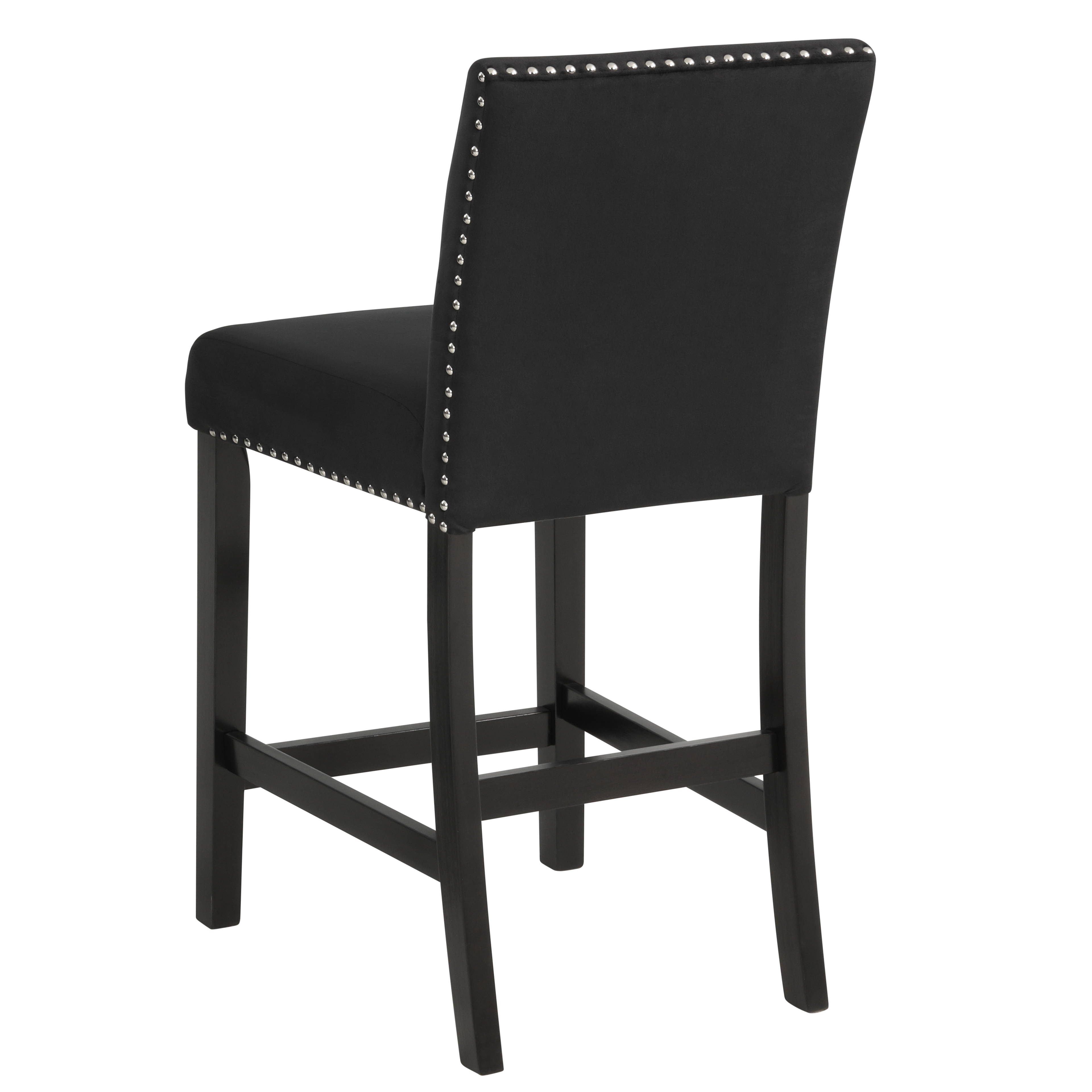 Lennon Black/White Velvet 5-Piece Counter Height Set - 1715SET - Bien Home Furniture & Electronics