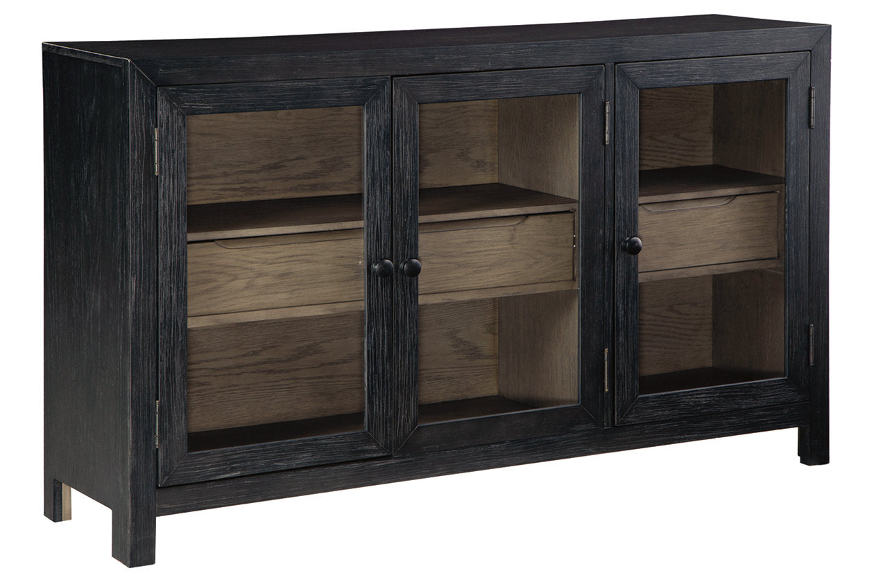 Lenston Black/Gray Accent Cabinet - A4000508 - Bien Home Furniture & Electronics