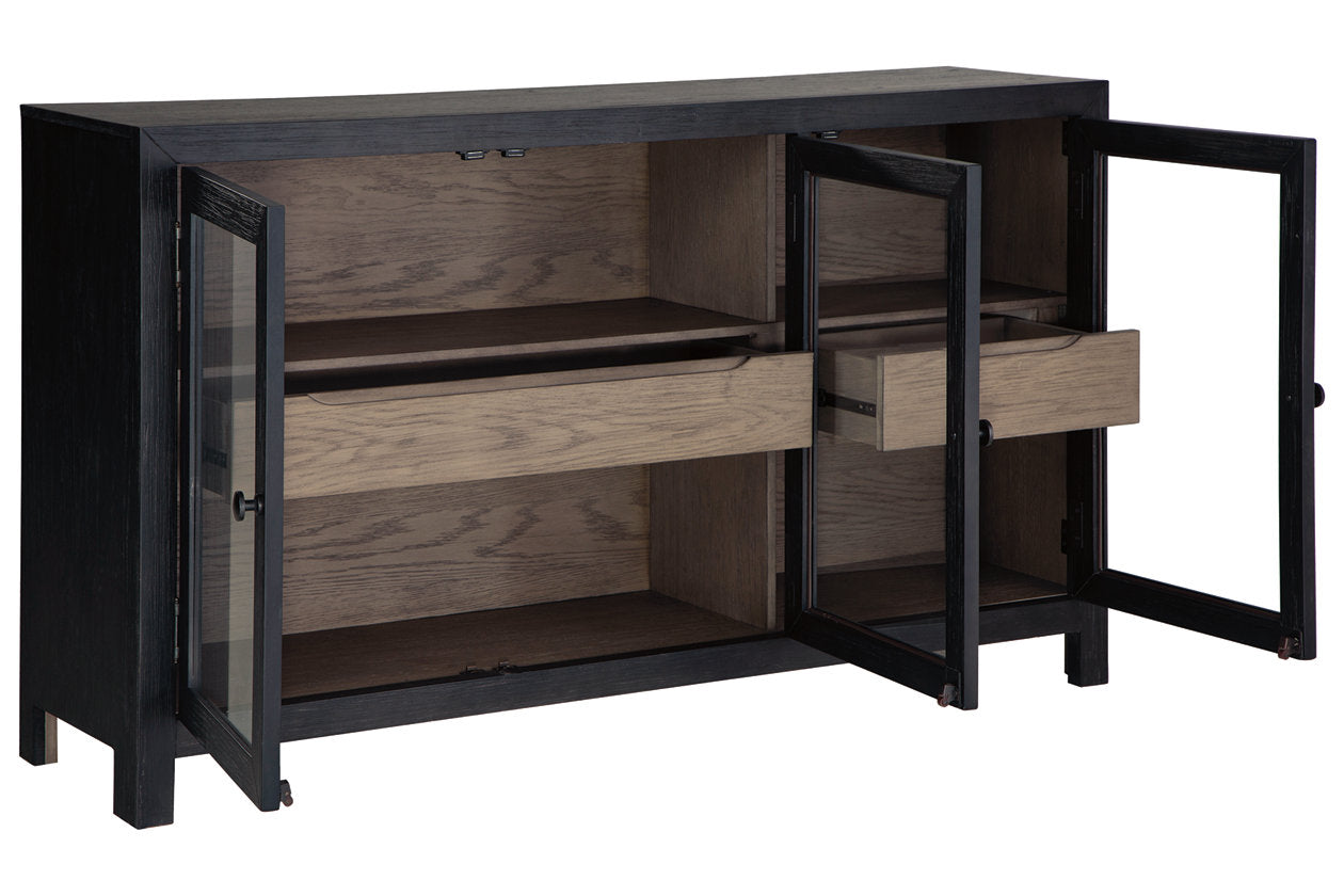 Lenston Black/Gray Accent Cabinet - A4000508 - Bien Home Furniture & Electronics