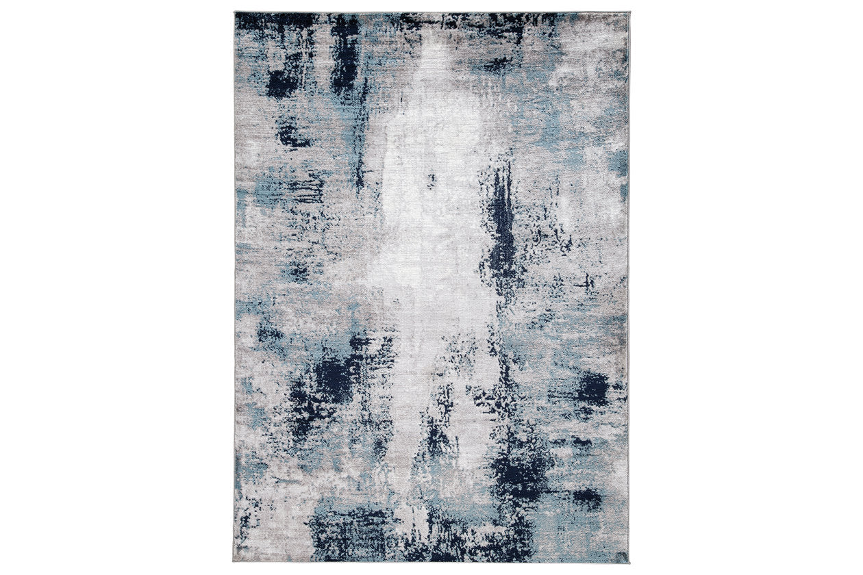 Leonelle Cream/Blue/Gray Large Rug - R404871 - Bien Home Furniture & Electronics