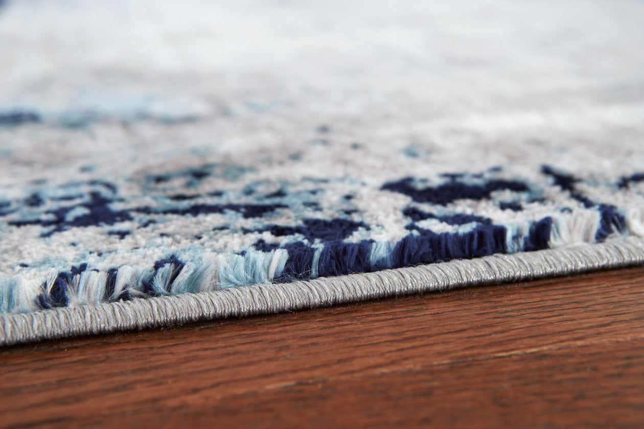 Leonelle Cream/Blue/Gray Medium Rug - R404872 - Bien Home Furniture & Electronics
