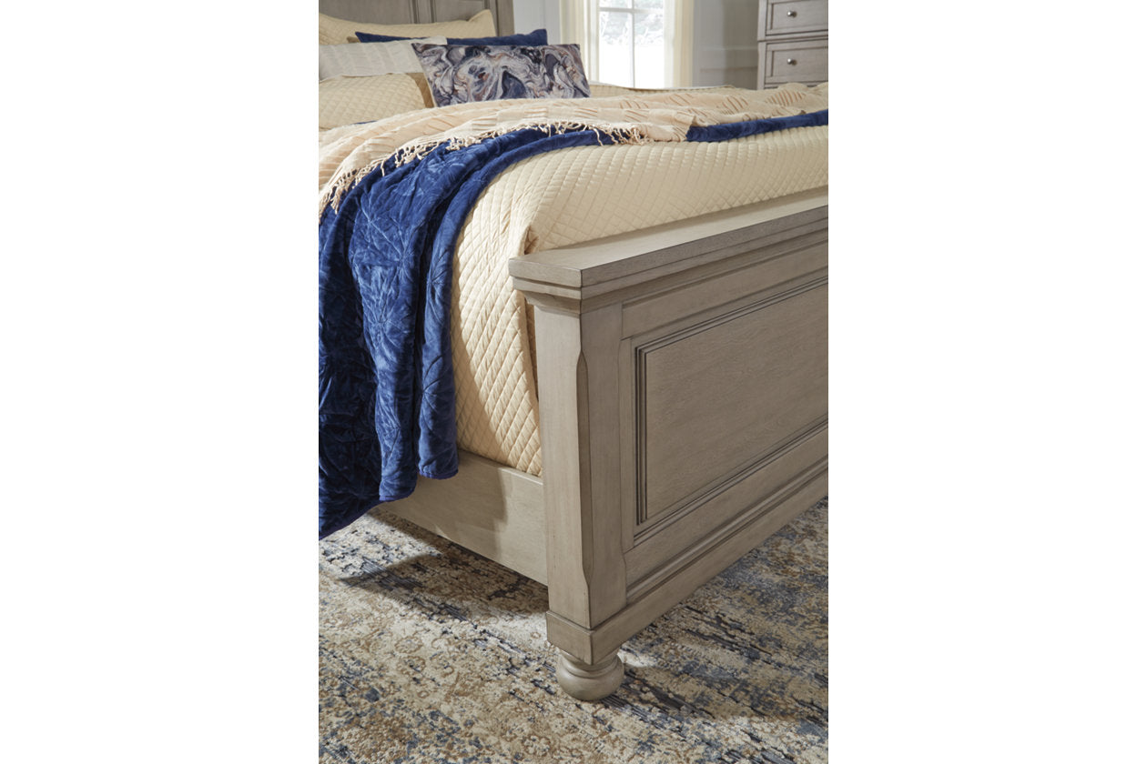 Lettner Light Gray King Panel Bed - SET | B733-56 | B733-58 | B733-97 - Bien Home Furniture & Electronics