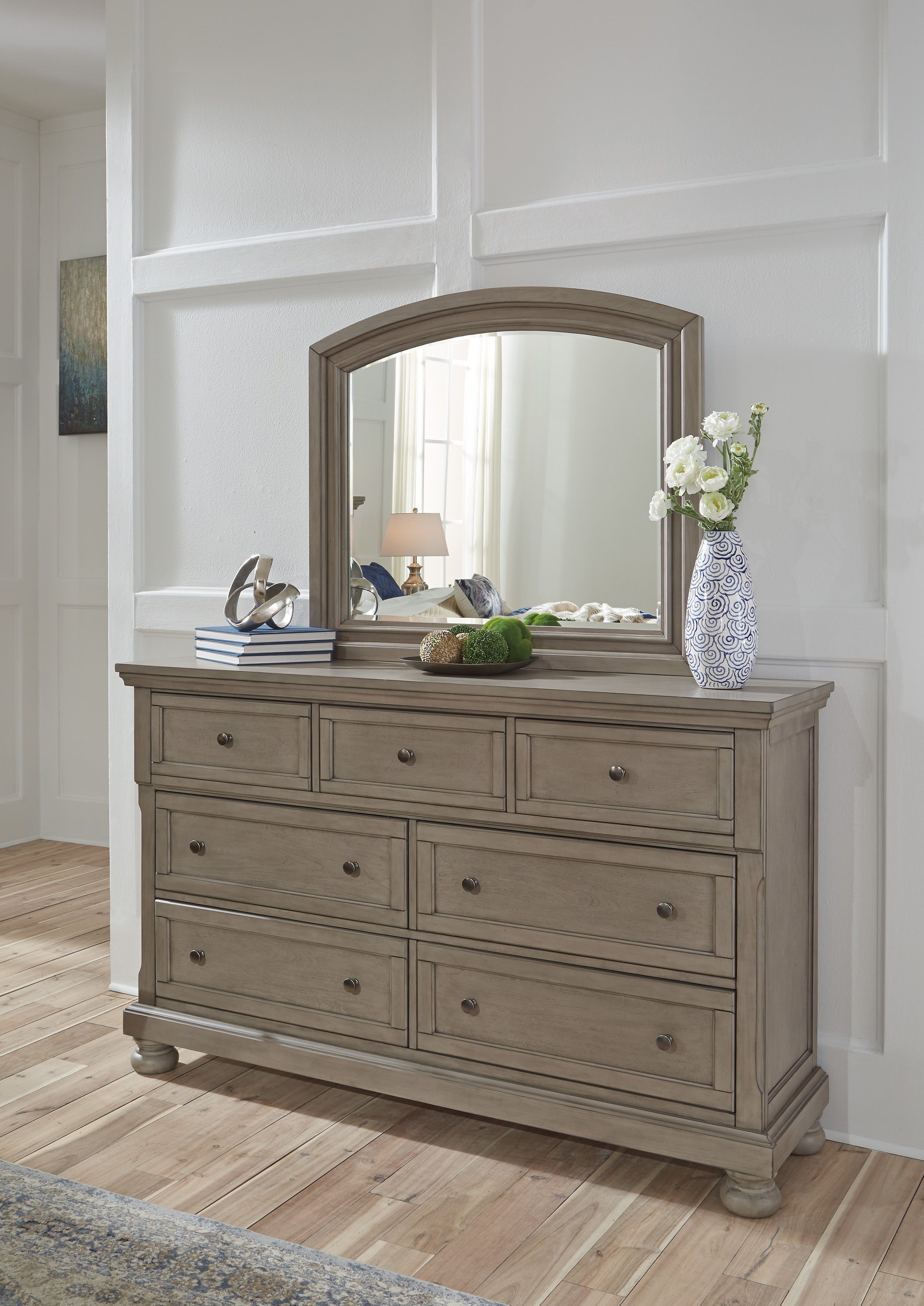 Lettner Light Gray Panel Bedroom Set - SET | B733-54 | B733-57 | B733-96 | B733-92 | B733-46 - Bien Home Furniture & Electronics