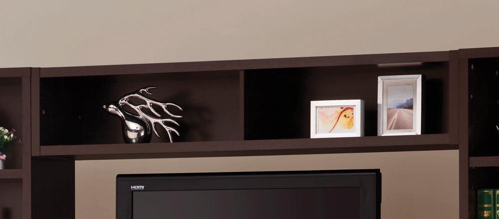 Lewes Bridge with 2 Encased Storage Compartments Cappuccino - 700883 - Bien Home Furniture & Electronics