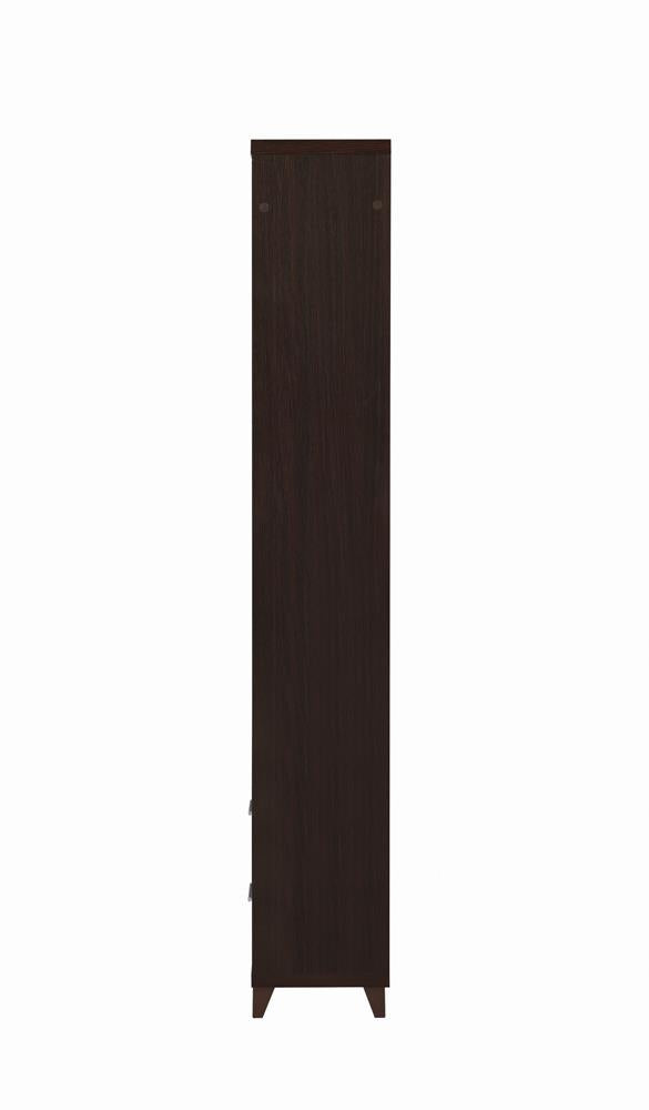 Lewes Cappuccino 2-Drawer Media Tower - 700882 - Bien Home Furniture & Electronics