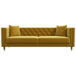 Lewis Yellow Mustard Velvet Sofa - MDM01881 - Bien Home Furniture & Electronics
