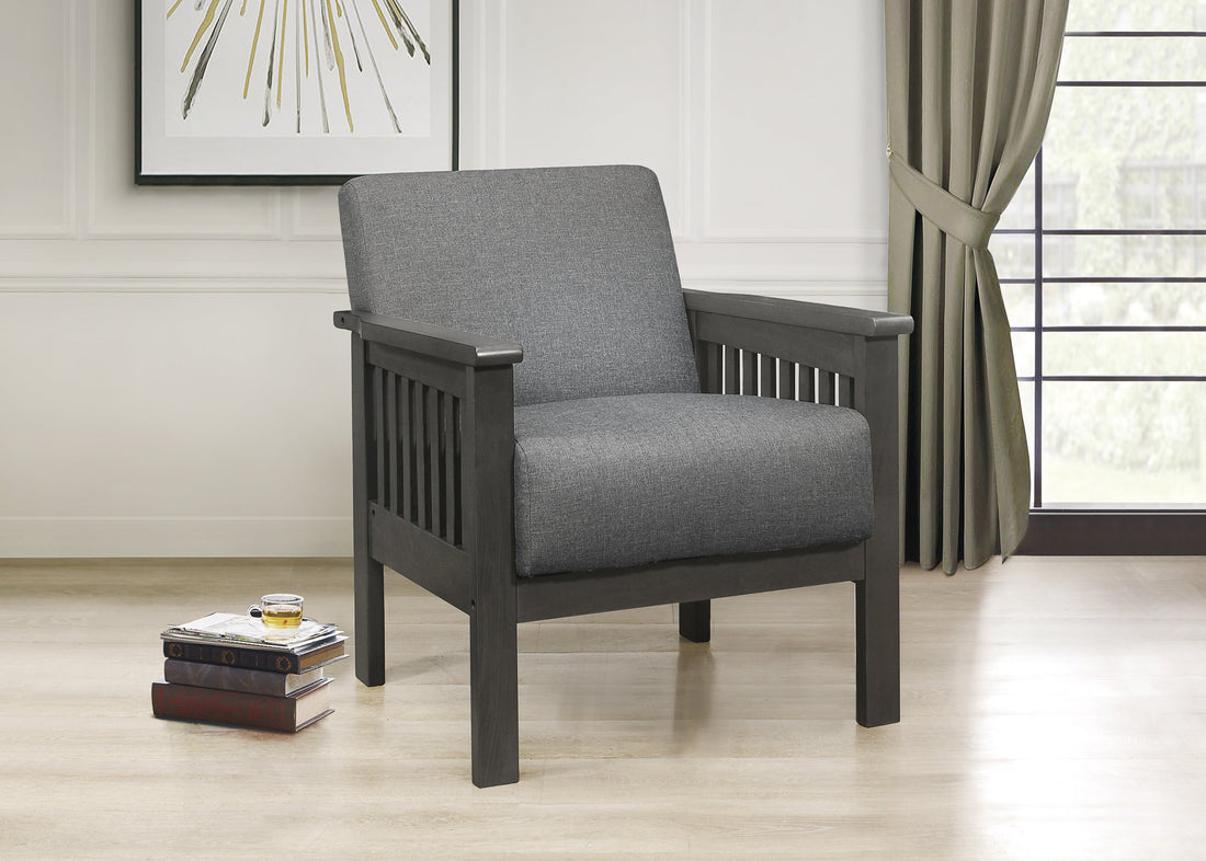 Lewiston Gray Accent Chair - 1104GY-1 - Bien Home Furniture &amp; Electronics