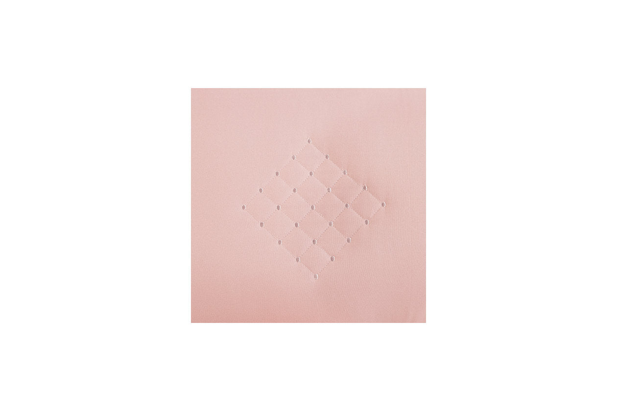 Lexann Pink/White/Gray Full Comforter Set - Q901003F - Bien Home Furniture & Electronics