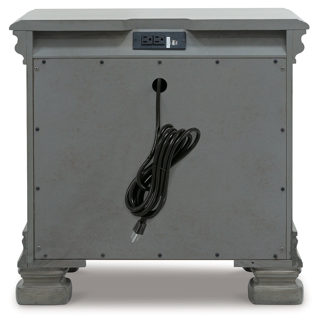 LEXORNE Gray Nightstand - B924-93 - Bien Home Furniture & Electronics