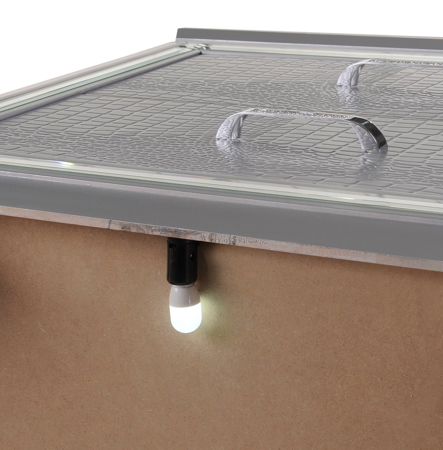 Lillian Silver Nightstand - B7100-2 - Bien Home Furniture & Electronics