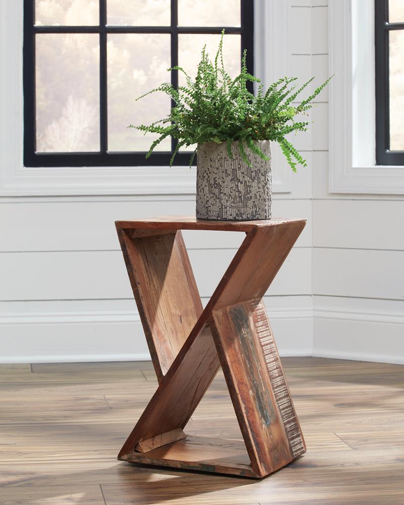 Lily Natural Geometric Accent Table - 910180 - Bien Home Furniture &amp; Electronics