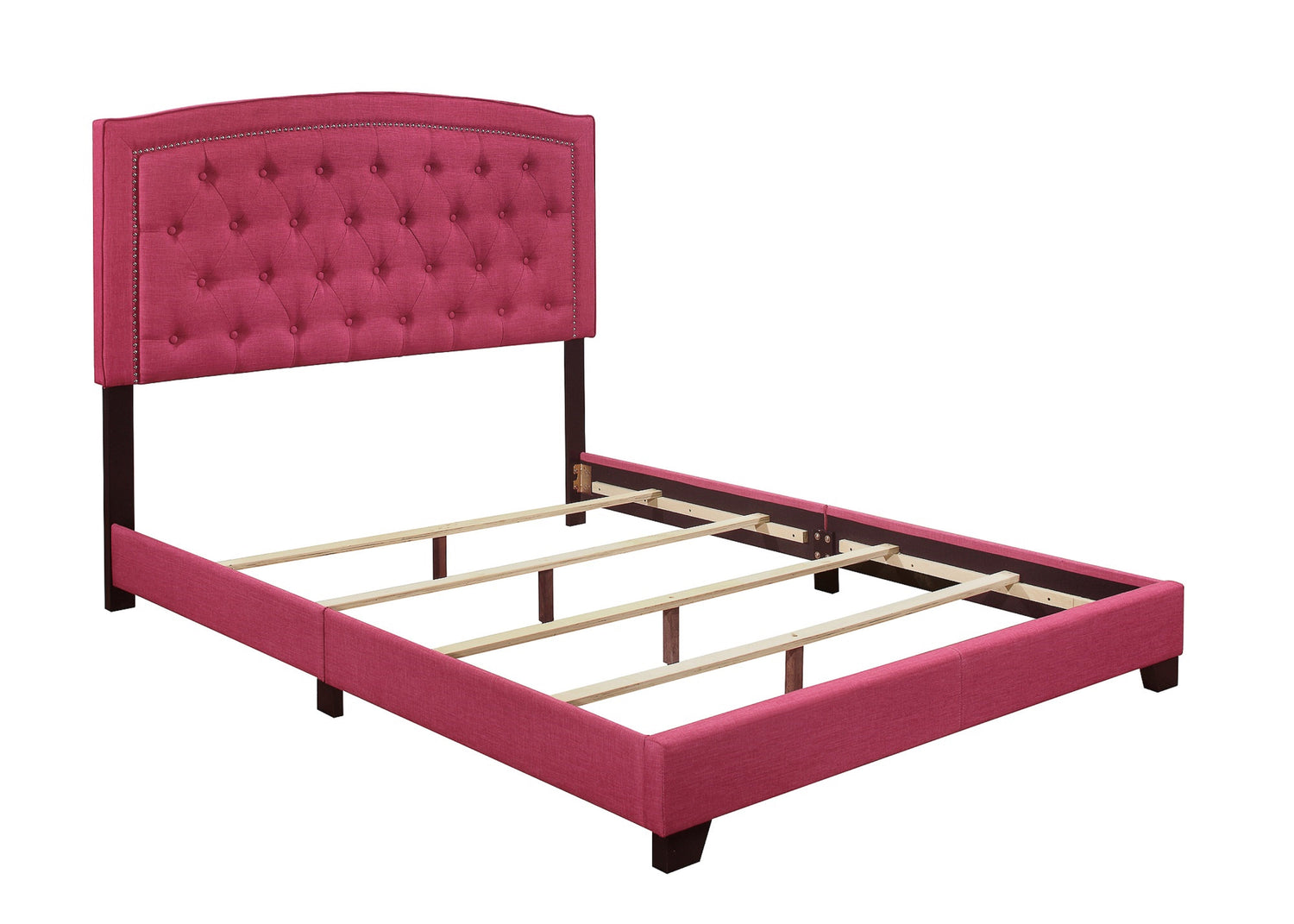Linda Pink Queen Upholstered Bed - SH275PNK-1 - Bien Home Furniture & Electronics