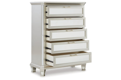 Lindenfield Silver Chest of Drawers - B758-46 - Bien Home Furniture &amp; Electronics
