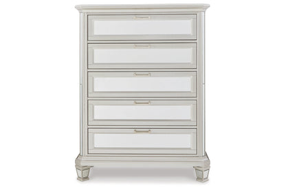 Lindenfield Silver Chest of Drawers - B758-46 - Bien Home Furniture &amp; Electronics
