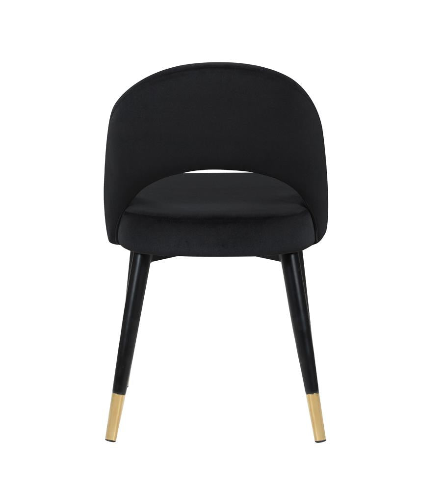Lindsey Black Arched Back Upholstered Side Chairs, Set of 2 - 193562 - Bien Home Furniture & Electronics