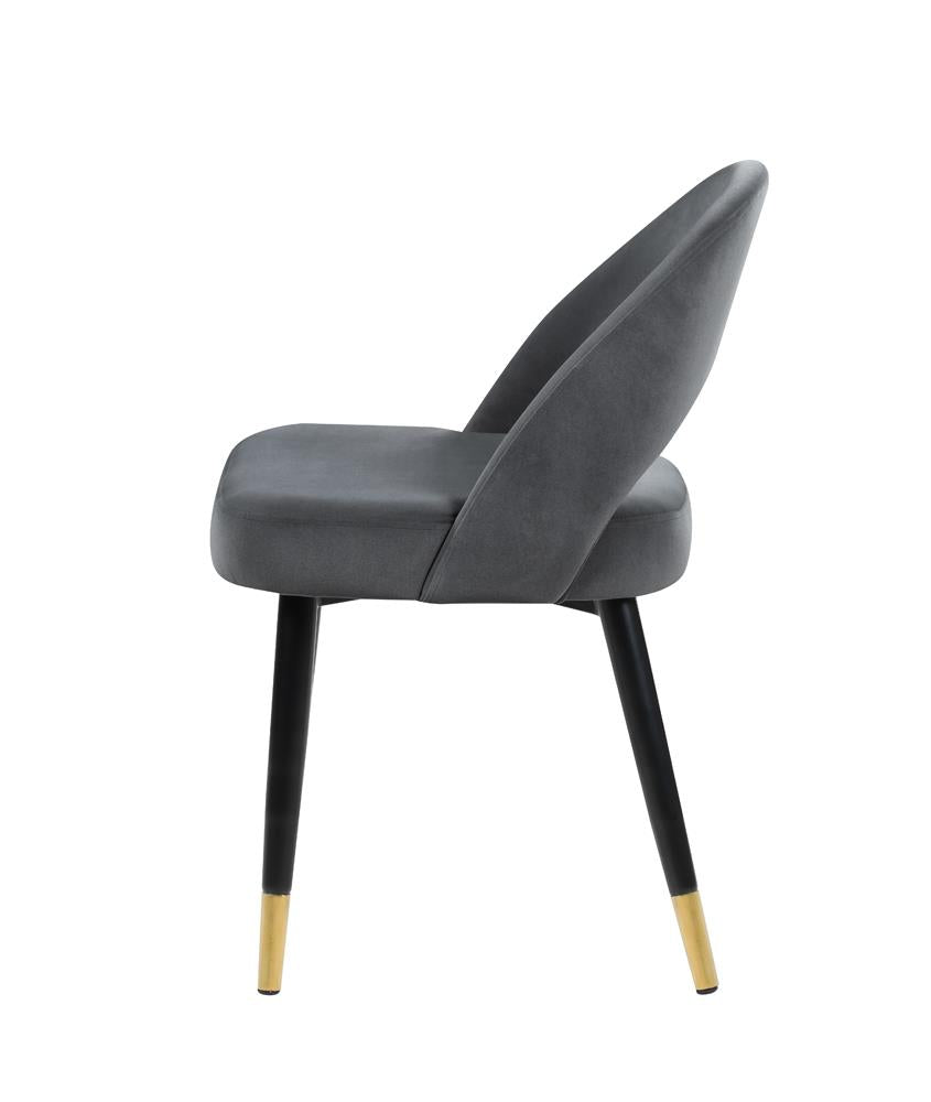 Lindsey Gray Arched Back Upholstered Side Chairs, Set of 2 - 192542 - Bien Home Furniture & Electronics