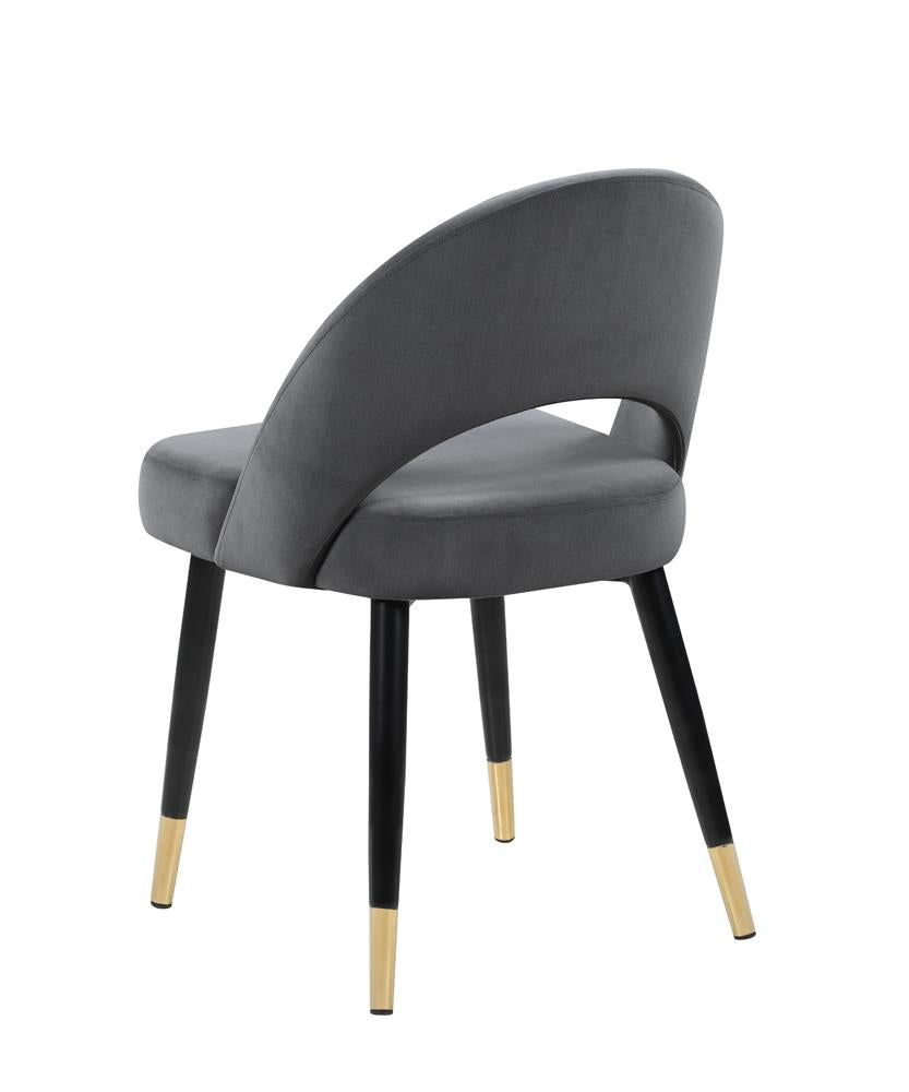 Lindsey Gray Arched Back Upholstered Side Chairs, Set of 2 - 192542 - Bien Home Furniture & Electronics