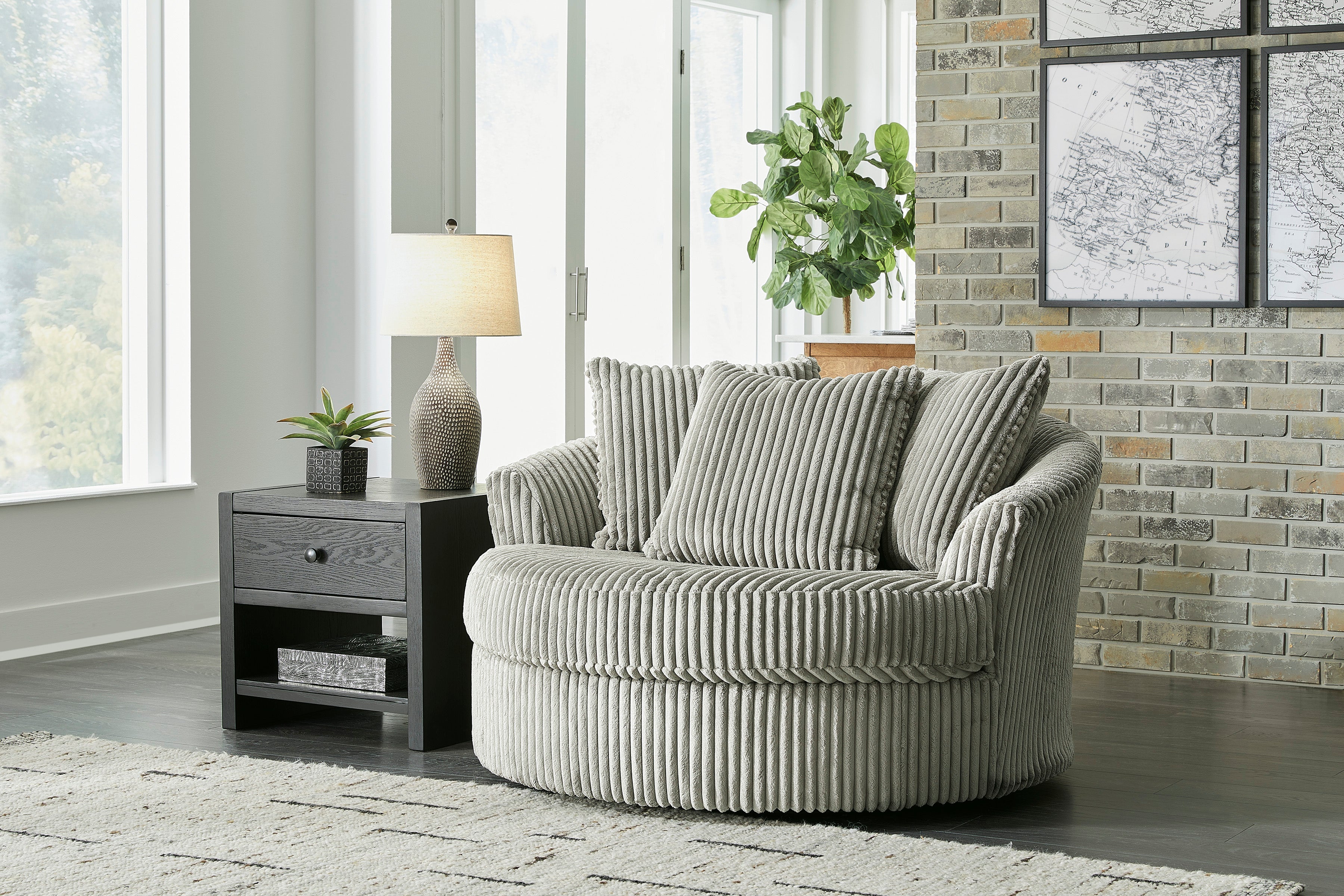 Lindyn Fog 2-Piece LAF Sofa Chaise - SET | 2110516 | 2110565 | 2110508 | 2110521 - Bien Home Furniture &amp; Electronics