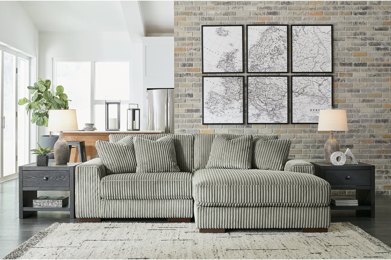 Lindyn Fog 2-Piece RAF Sofa Chaise - SET | 2110517 | 2110564 - Bien Home Furniture & Electronics