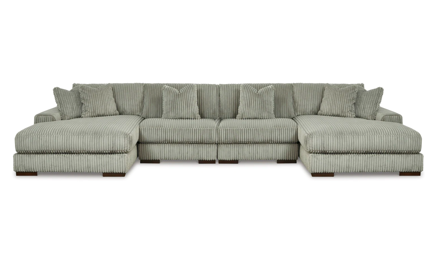 Lindyn Fog Double Chaise Sectional - SET | 2110517 | 2110546 | 2110546 | 2110516 - Bien Home Furniture & Electronics