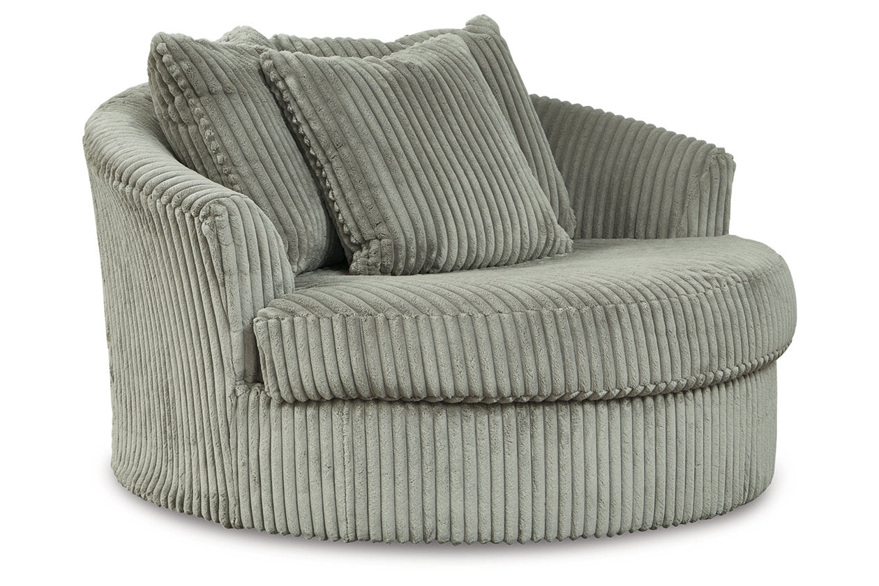 Lindyn Fog Oversized Swivel Accent Chair - 2110521 - Bien Home Furniture & Electronics