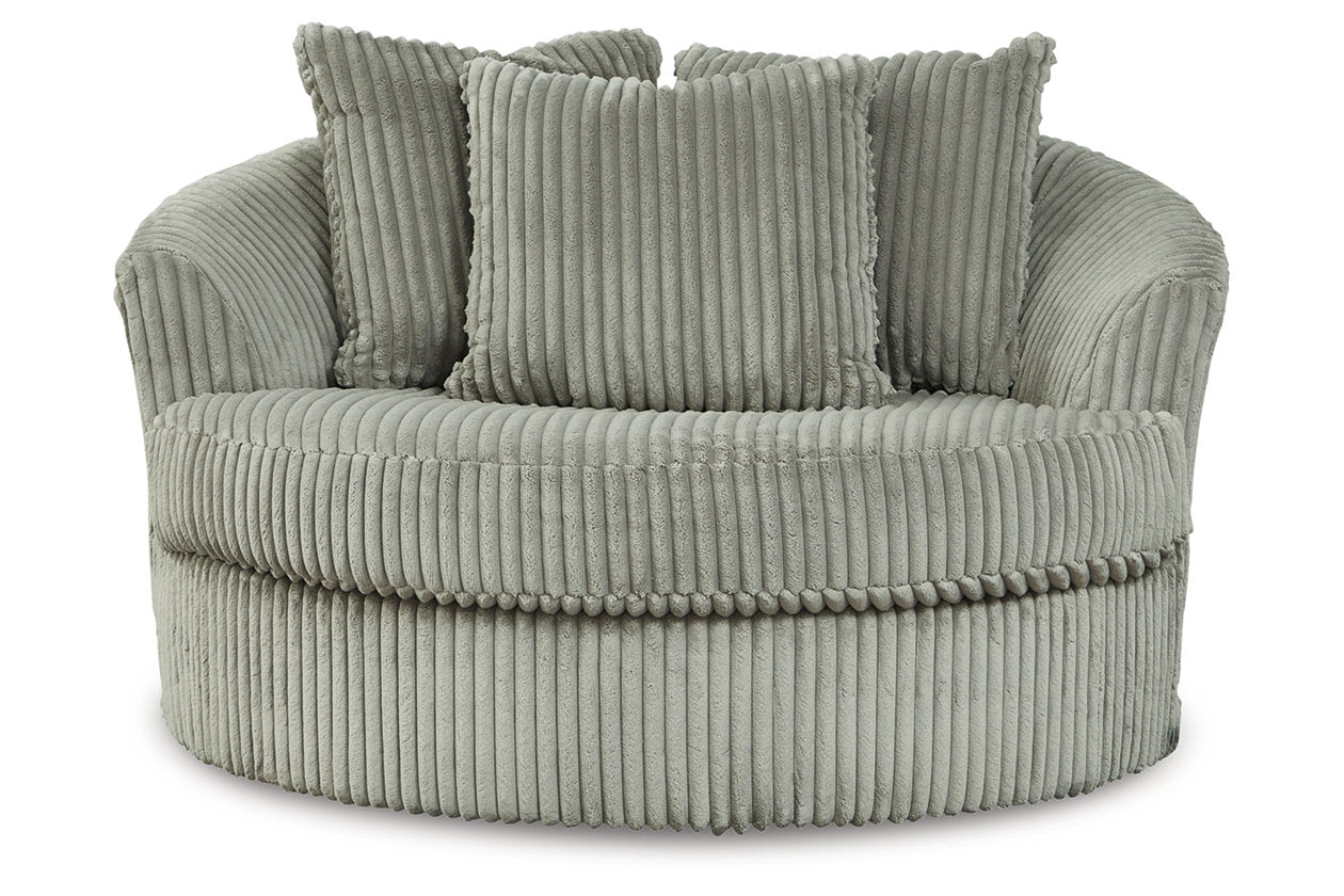 Lindyn Fog Oversized Swivel Accent Chair - 2110521 - Bien Home Furniture & Electronics