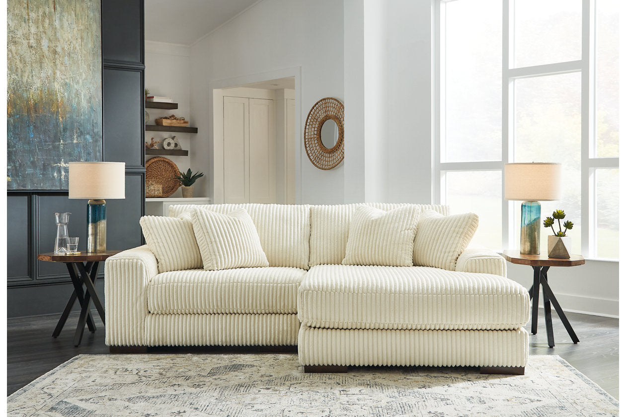 Lindyn Ivory 2-Piece RAF Sofa Chaise - SET | 2110417 | 2110464 - Bien Home Furniture &amp; Electronics