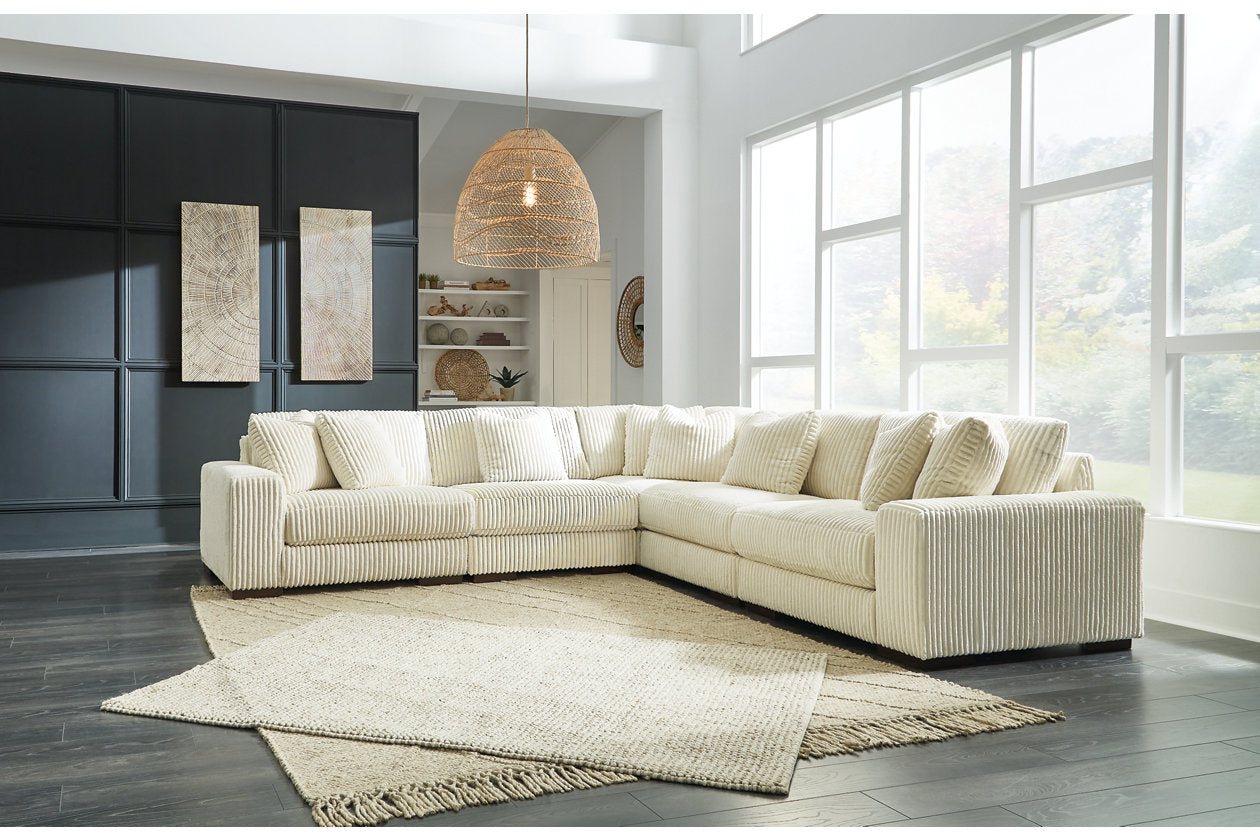 Lindyn Ivory 5-Piece Sectional - SET | 2110464 | 2110465 | 2110477 | 2110446(2) - Bien Home Furniture & Electronics