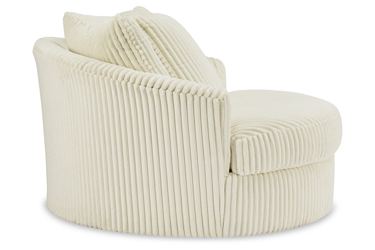 Lindyn Ivory Oversized Swivel Accent Chair - 2110421 - Bien Home Furniture & Electronics
