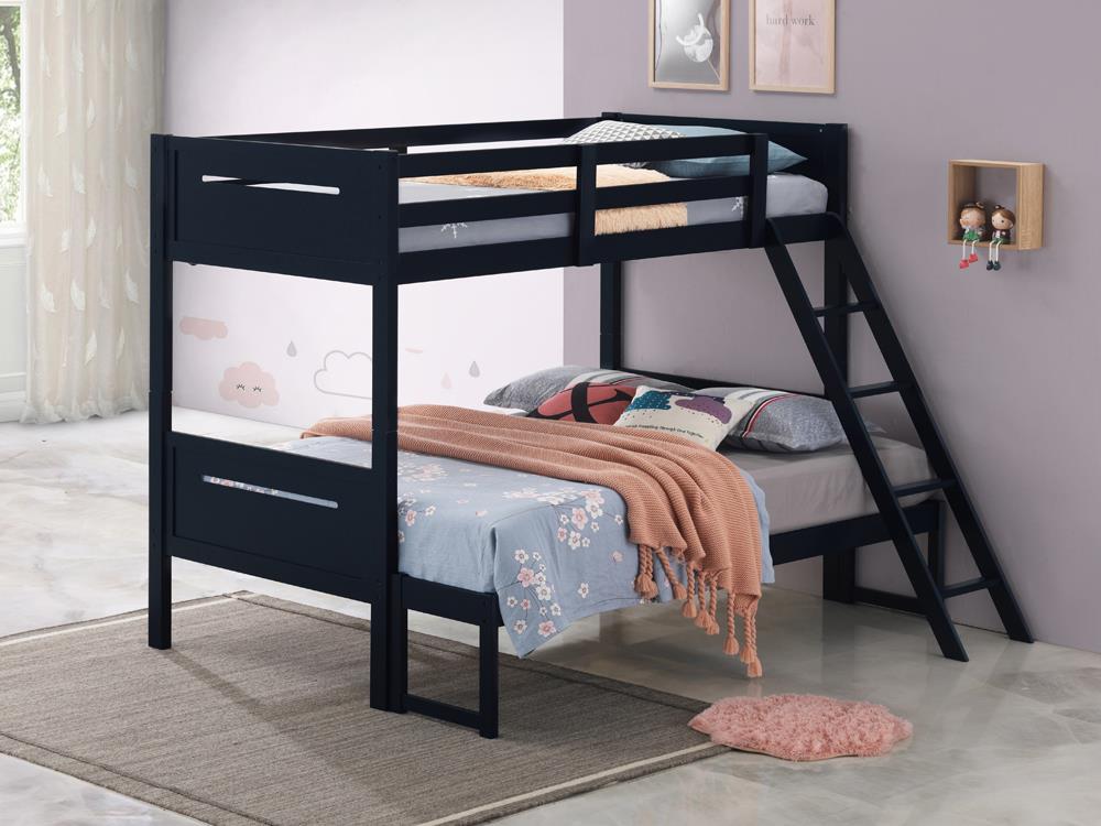 Littleton Blue Twin/Full Bunk Bed - 405052BLU - Bien Home Furniture &amp; Electronics